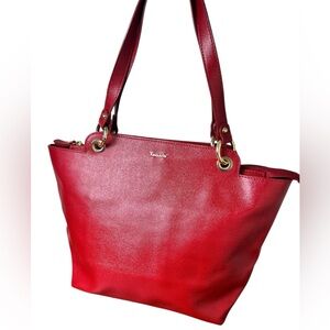 Pelletteria Veneta Made in Italy Red Leather Shoulder Bag
